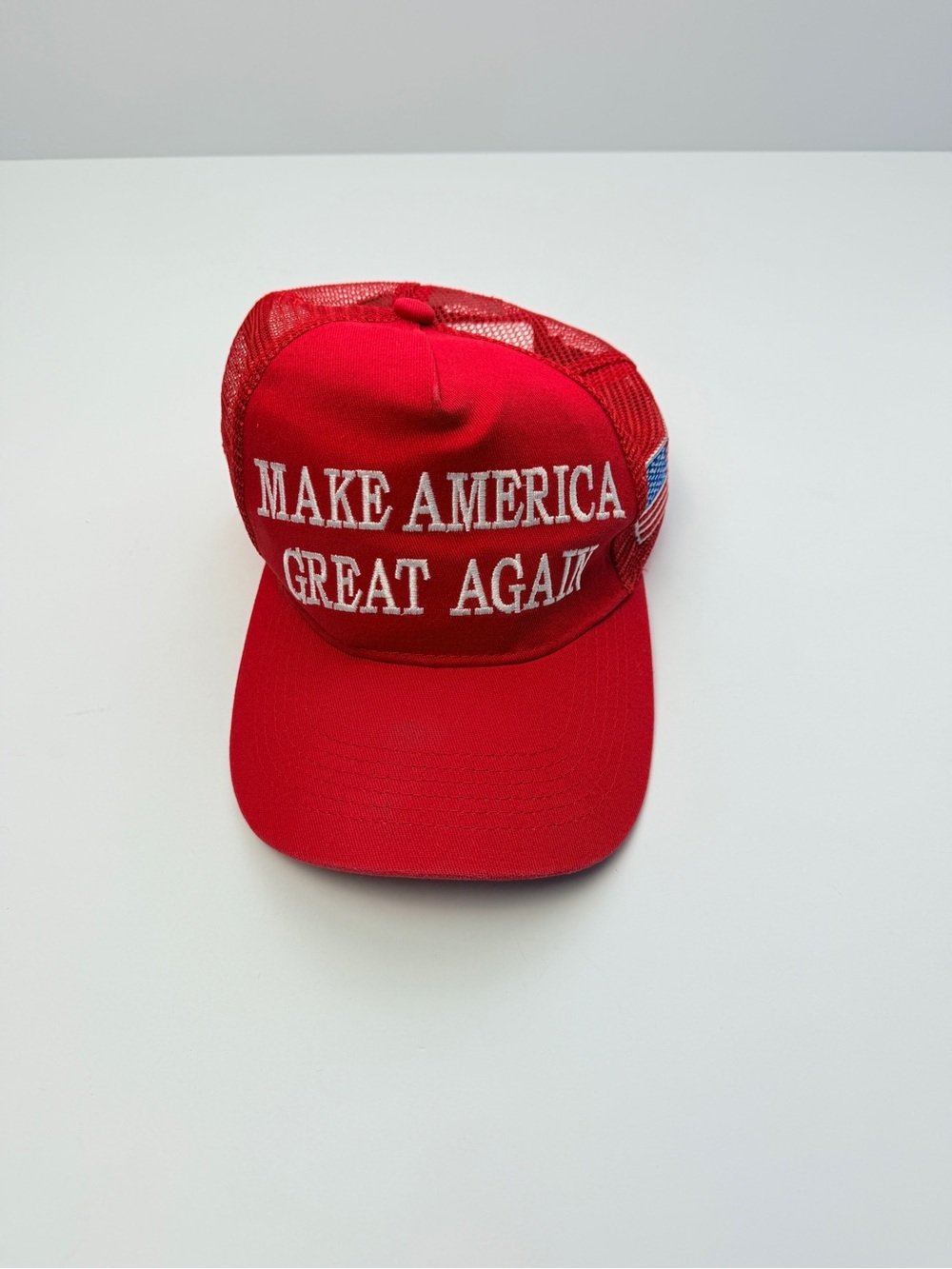 Trump 45-47 Make America Great Again Red Mesh Trucker Hat Cap Snapback USA